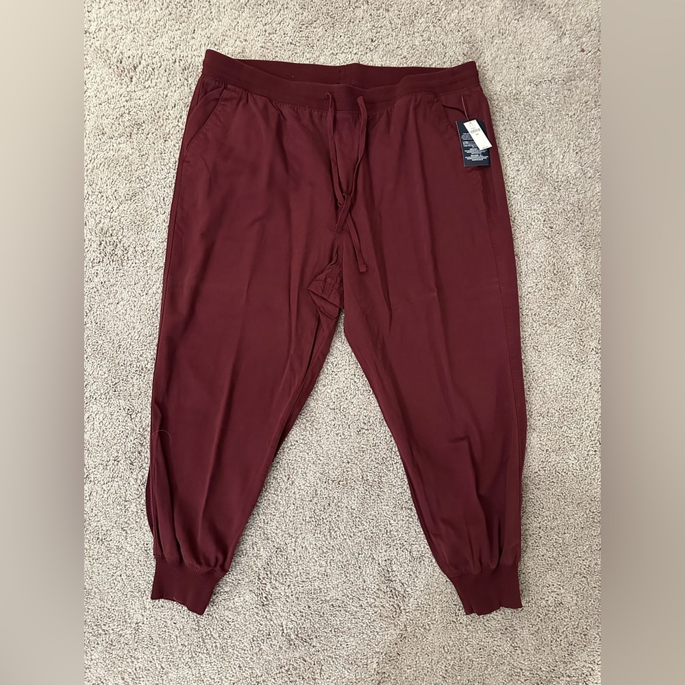 Men's Burgundy Jogger Pants